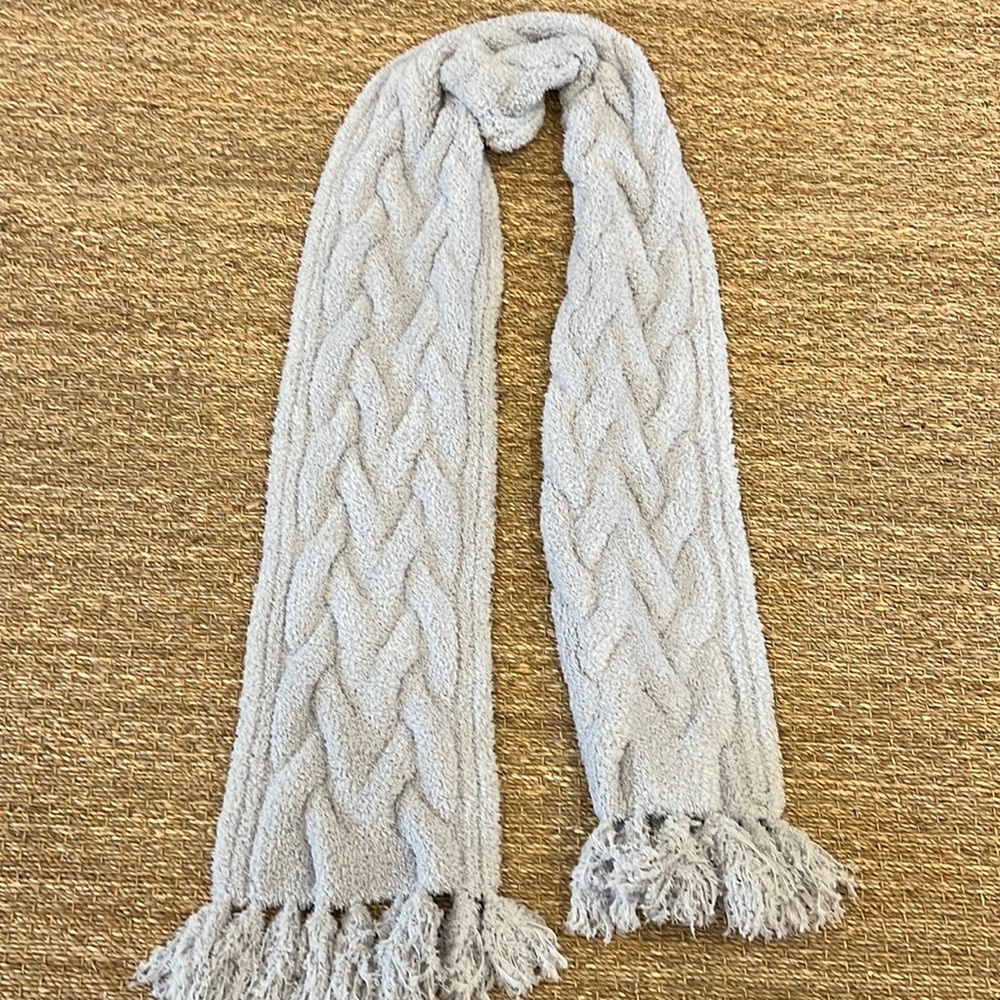 Barefoot Dreams Cozy Gray Scarf